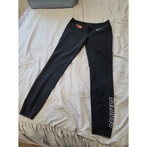 Nike Dri Fit Women SZ Med. OREGON State OSU Beavers full leggings spellout‎ logo